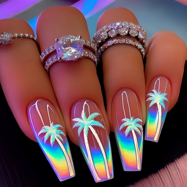 12 Sizes-24 Pcs Press On Nails Y893