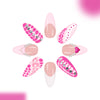 12 Sizes-24 Pcs Press On Nails C1519