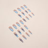 12 Sizes-24 Pcs Press On Nails W834