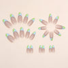 12 Sizes-24 Pcs Press On Nails W1134