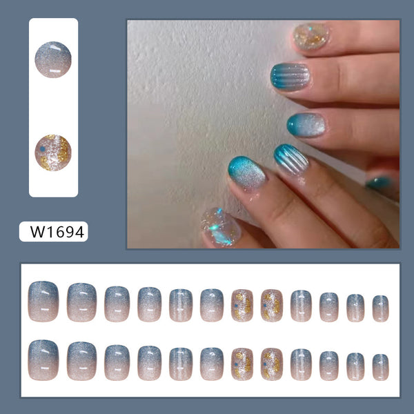 12 Sizes-24 Pcs Press On Nails W1694