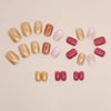 12 Sizes-24 Pcs Press On Nails W1366