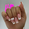 12 Sizes-24 Pcs Press On Nails BZ1417