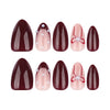 12 Sizes-24 Pcs Press On Nails JP4285