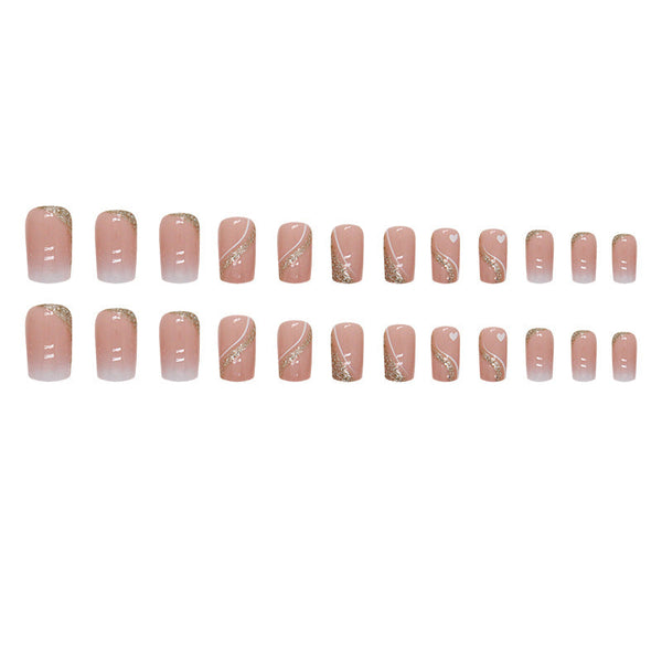 Medium Ombre Pink Square Press on Nails