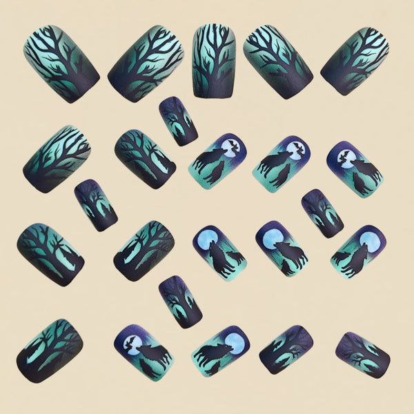 12 Sizes-24 Pcs Press On Nails y2062-24