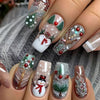 12 Sizes-24 Pcs Press On Nails Y1316