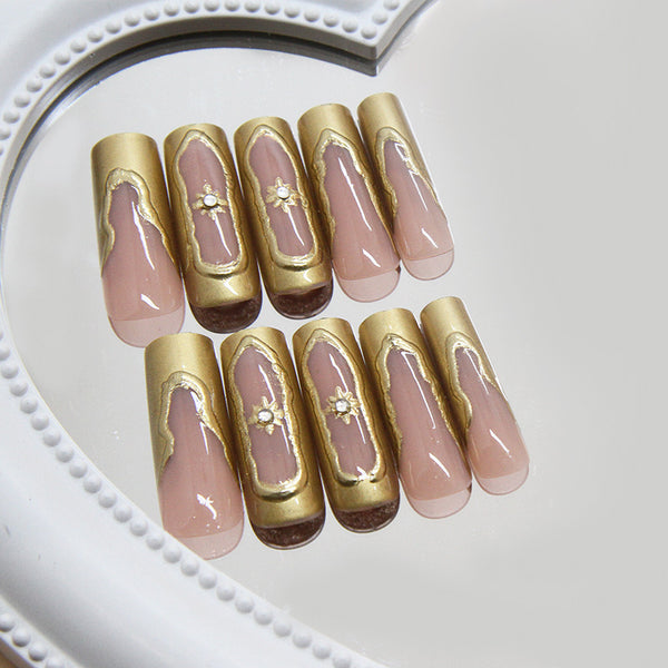 12 Sizes-24 Pcs Press On Nails Z950