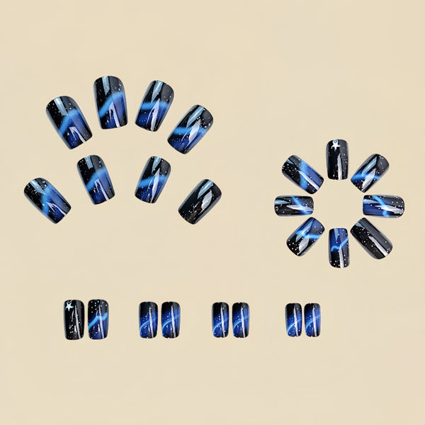 12 Sizes-24 Pcs Press On Nails Y406-1