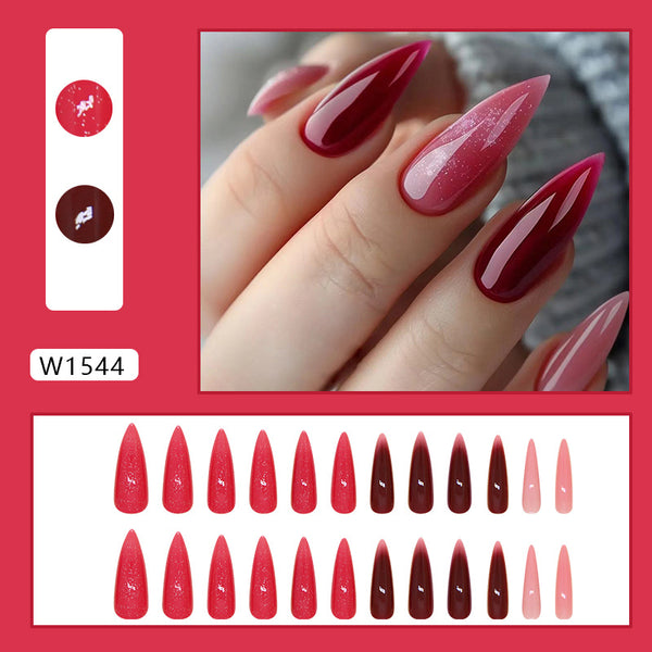 12 Sizes-24 Pcs Press On Nails W1544