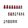 12 Sizes-24 Pcs Press On Nails Y251