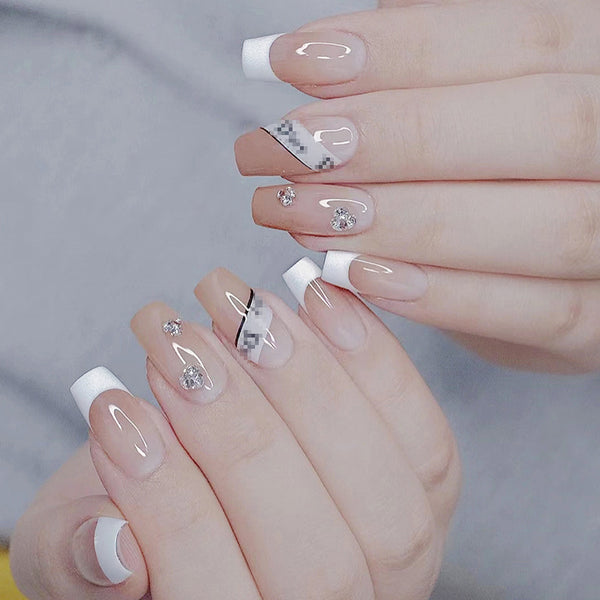 12 Sizes-24 Pcs Press On Nails Z466