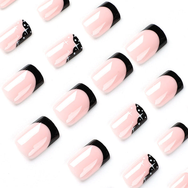 French Glossy Medium Square Press on Nails