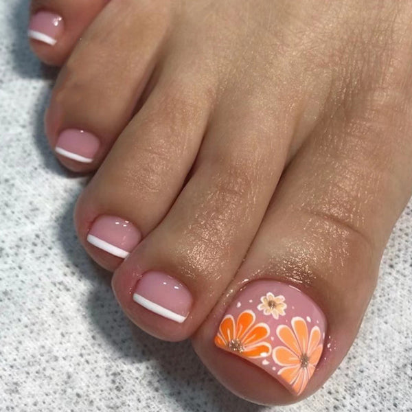 12 Sizes-24 Pcs Press On Nails JP2471