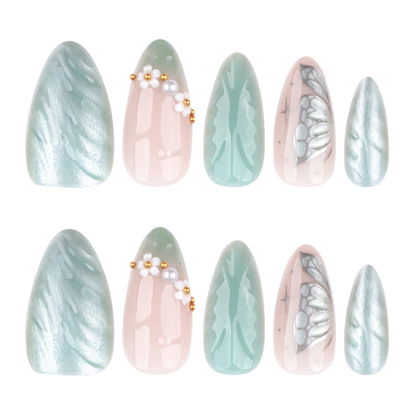 12 Sizes-24 Pcs Press On Nails JP4125