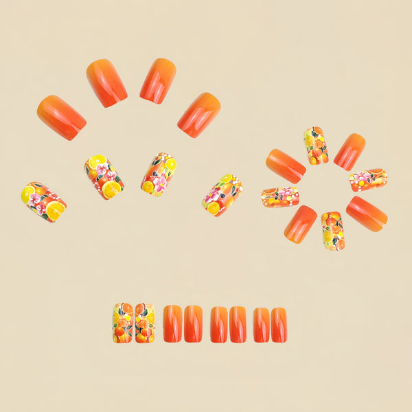12 Sizes-24 Pcs Press On Nails Y1097