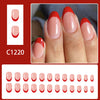 12 Sizes-24 Pcs Press On Nails C1220