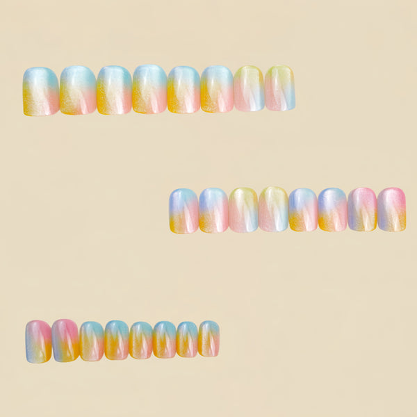 12 Sizes-24 Pcs Press On Nails Y1387