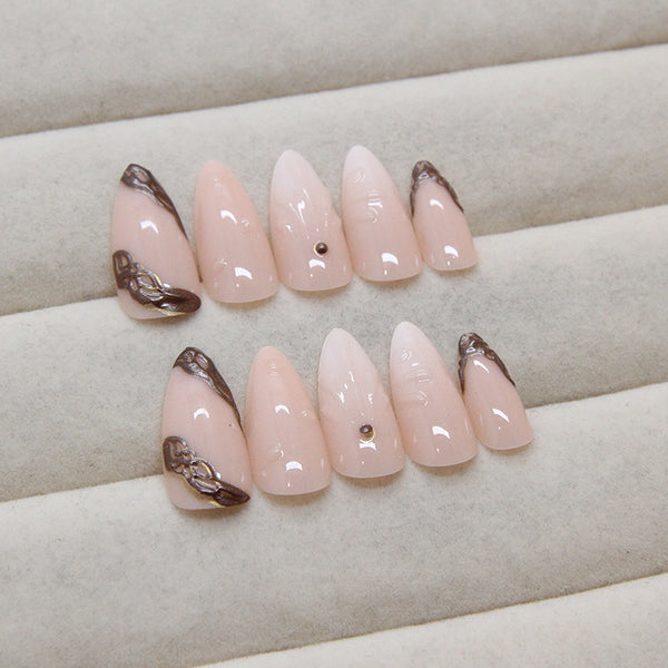 12 Sizes-24 Pcs Press On Nails Z941