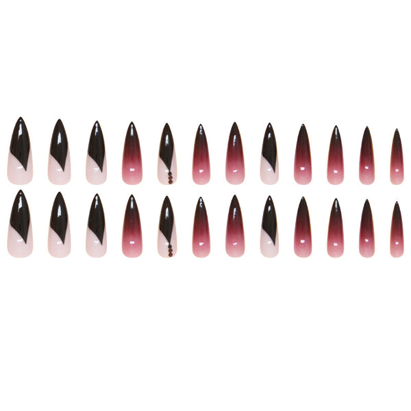 12 Sizes-24 Pcs Press On Nails Z874