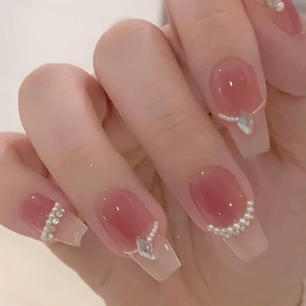 12 Sizes-24 Pcs Press On Nails S001