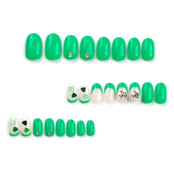 12 Sizes-24 Pcs Press On Nails JP3020