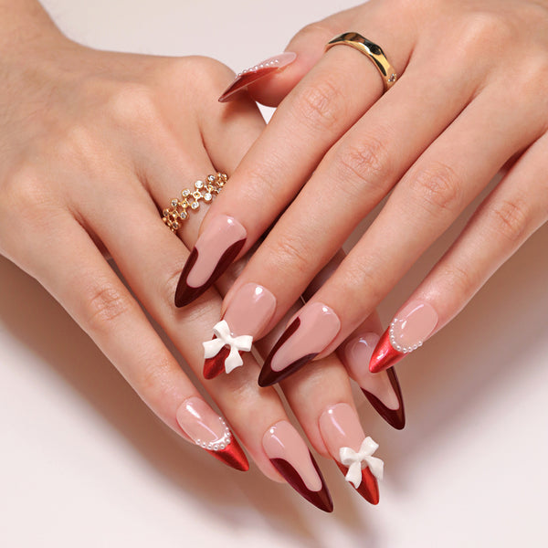 12 Sizes-24 Pcs Press On Nails SP177