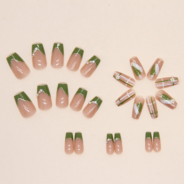 12 Sizes-24 Pcs Press On Nails Z636