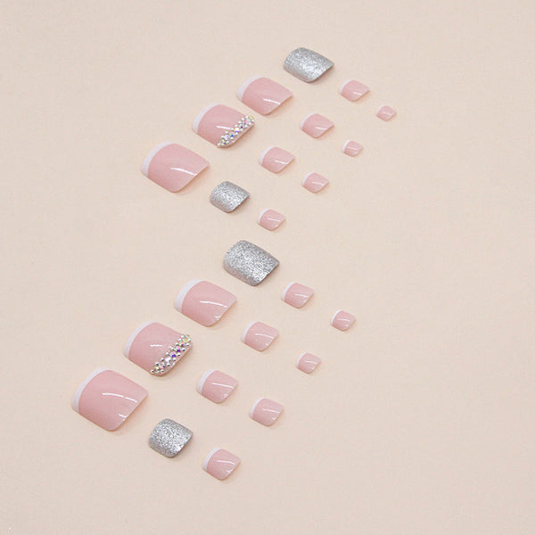 12 Sizes-24 Pcs Press On Nails F065
