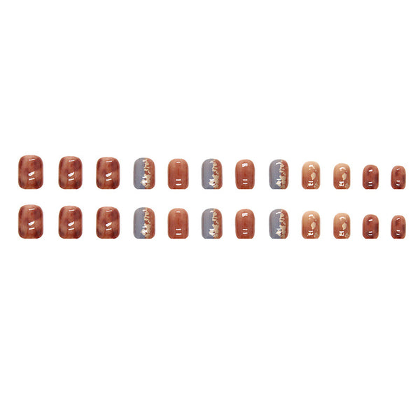 12 Sizes-24 Pcs Press On Nails R683