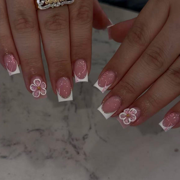12 Sizes-24 Pcs Press On Nails JP4287
