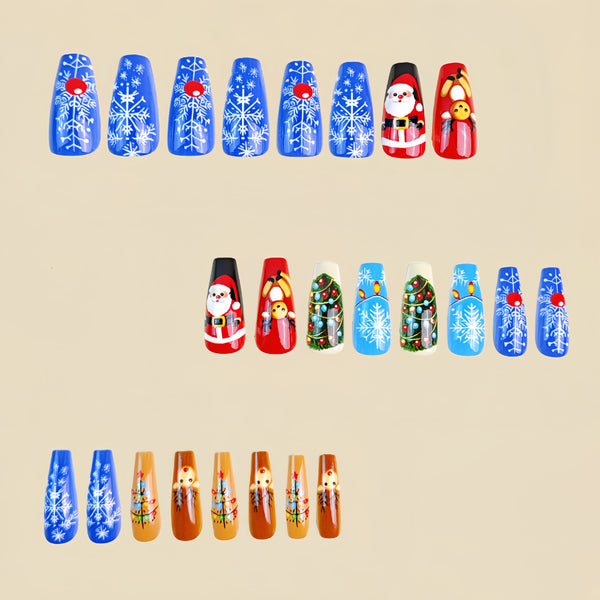 12 Sizes-24 Pcs Press On Nails Y420