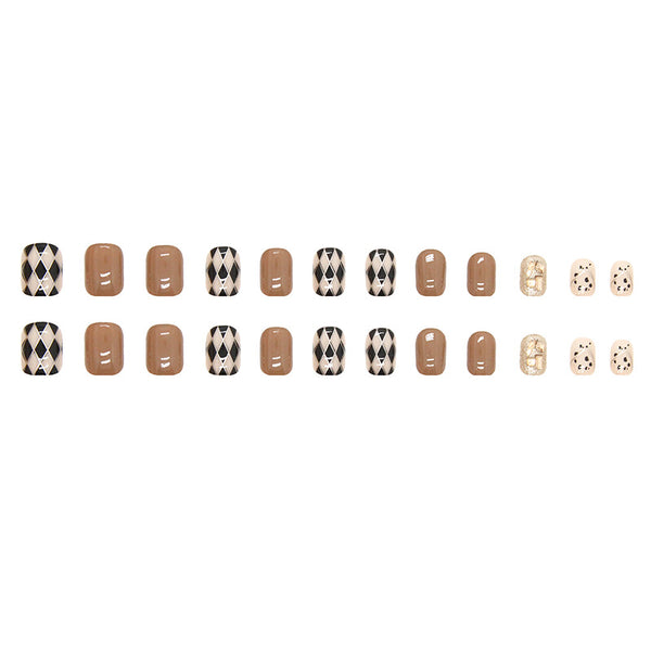 12 Sizes-24 Pcs Press On Nails Z544