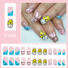 12 Sizes-24 Pcs Press On Nails C1635