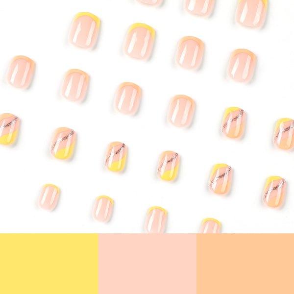 12 Sizes-24 Pcs Press On Nails JP2594