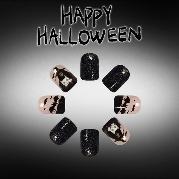 12 Sizes-24 Pcs Press On Nails C2004