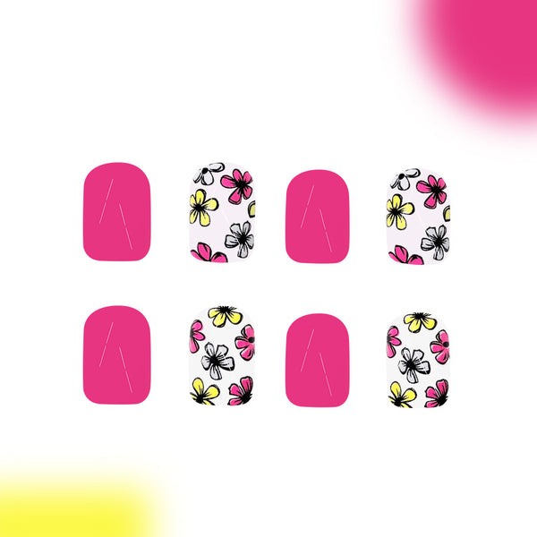 12 Sizes-24 Pcs Press On Nails C799