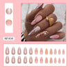 12 Sizes-24 Pcs Press On Nails W1434