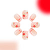 12 Sizes-24 Pcs Press On Nails C219