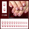 12 Sizes-24 Pcs Press On Nails C1288