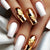 12 Sizes-24 Pcs Press On Nails W1861