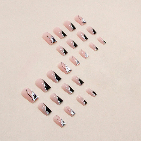 12 Sizes-24 Pcs Press On Nails W807
