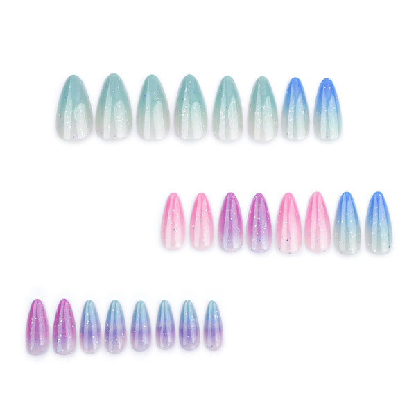 12 Sizes-24 Pcs Press On Nails JP3472
