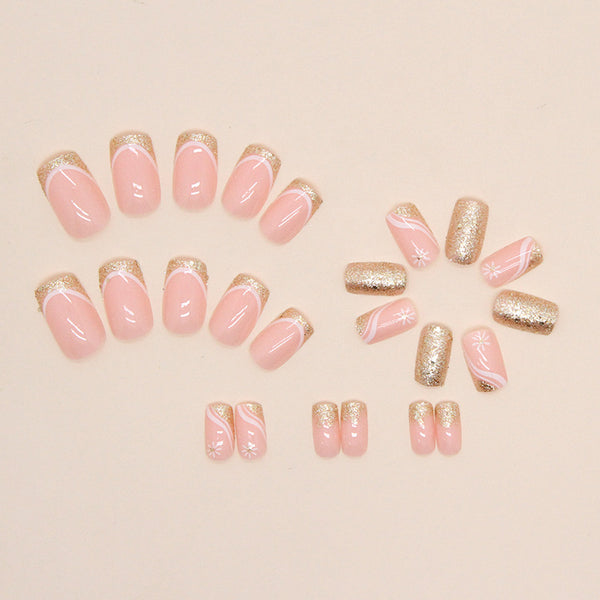 12 Sizes-24 Pcs Press On Nails W488