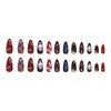 12 Sizes-24 Pcs Press On Nails W2042