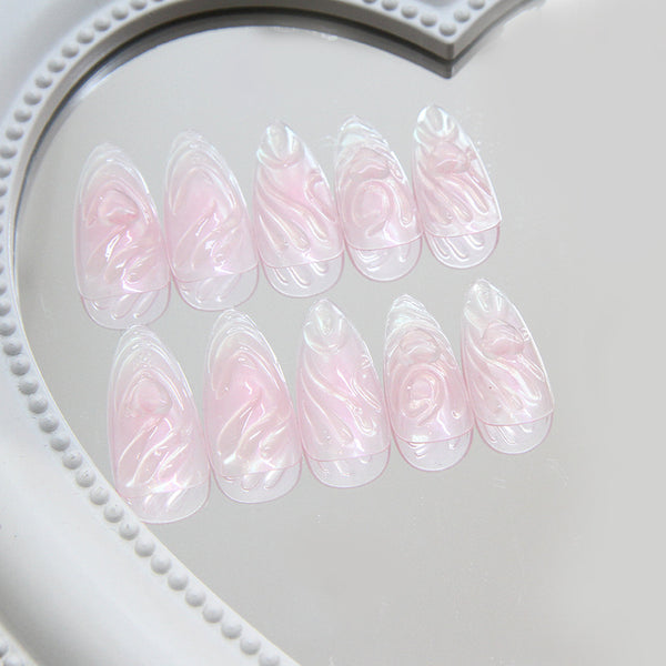12 Sizes-24 Pcs Press On Nails Z960