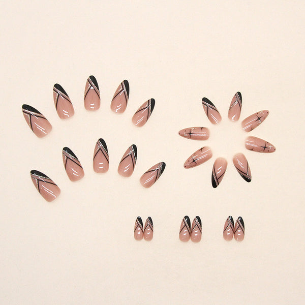 12 Sizes-24 Pcs Press On Nails W296