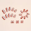 12 Sizes-24 Pcs Press On Nails W895
