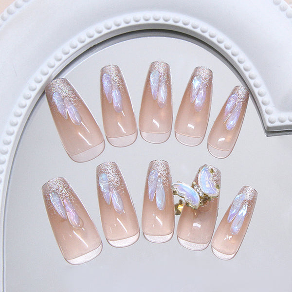 12 Sizes-24 Pcs Press On Nails Z1075