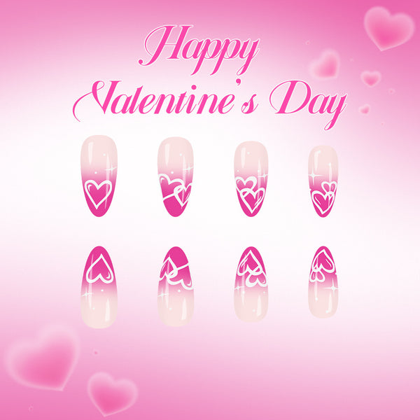 12 Sizes-24 Pcs Press On Nails C1472